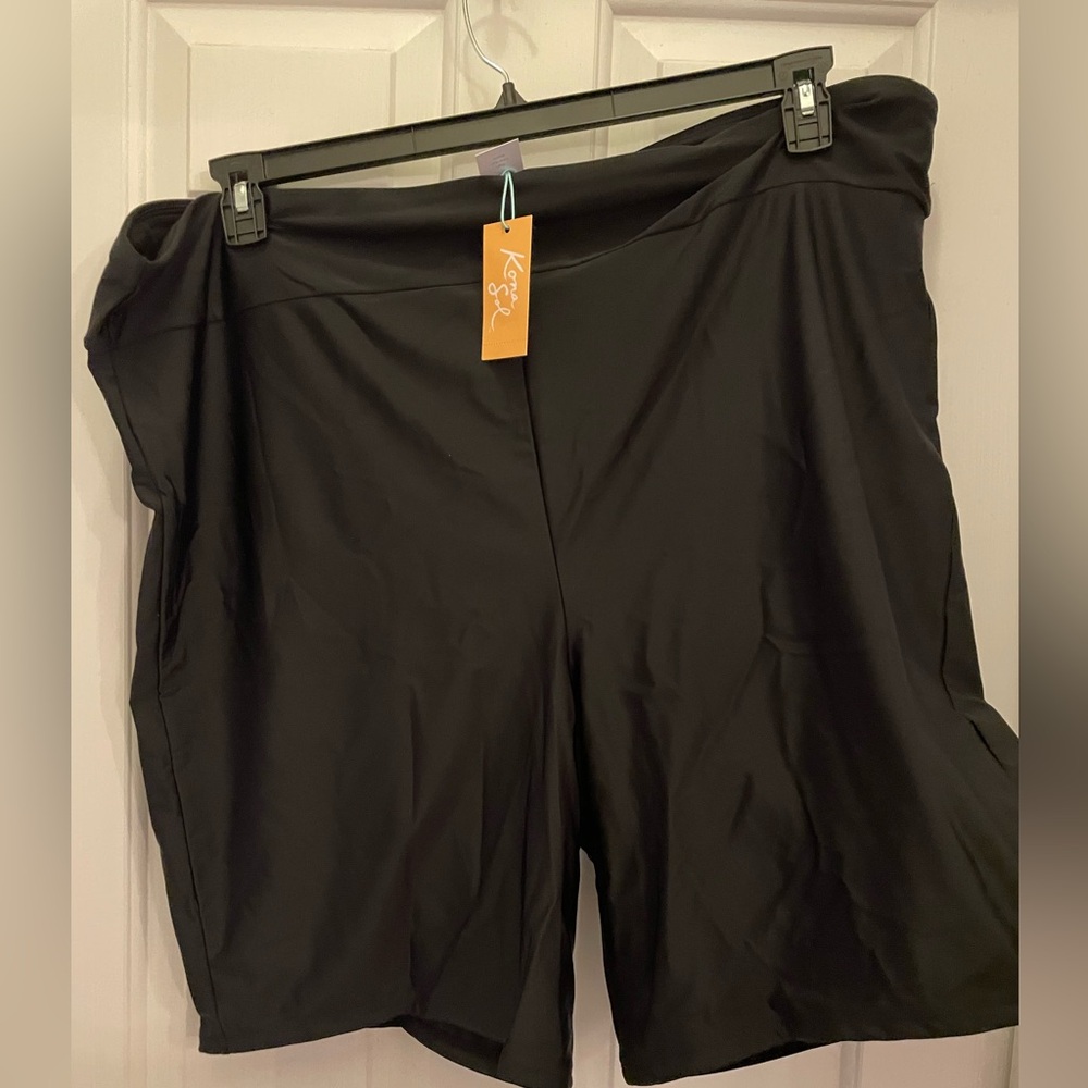 Kona Sol Black Swim Athletic Shorts